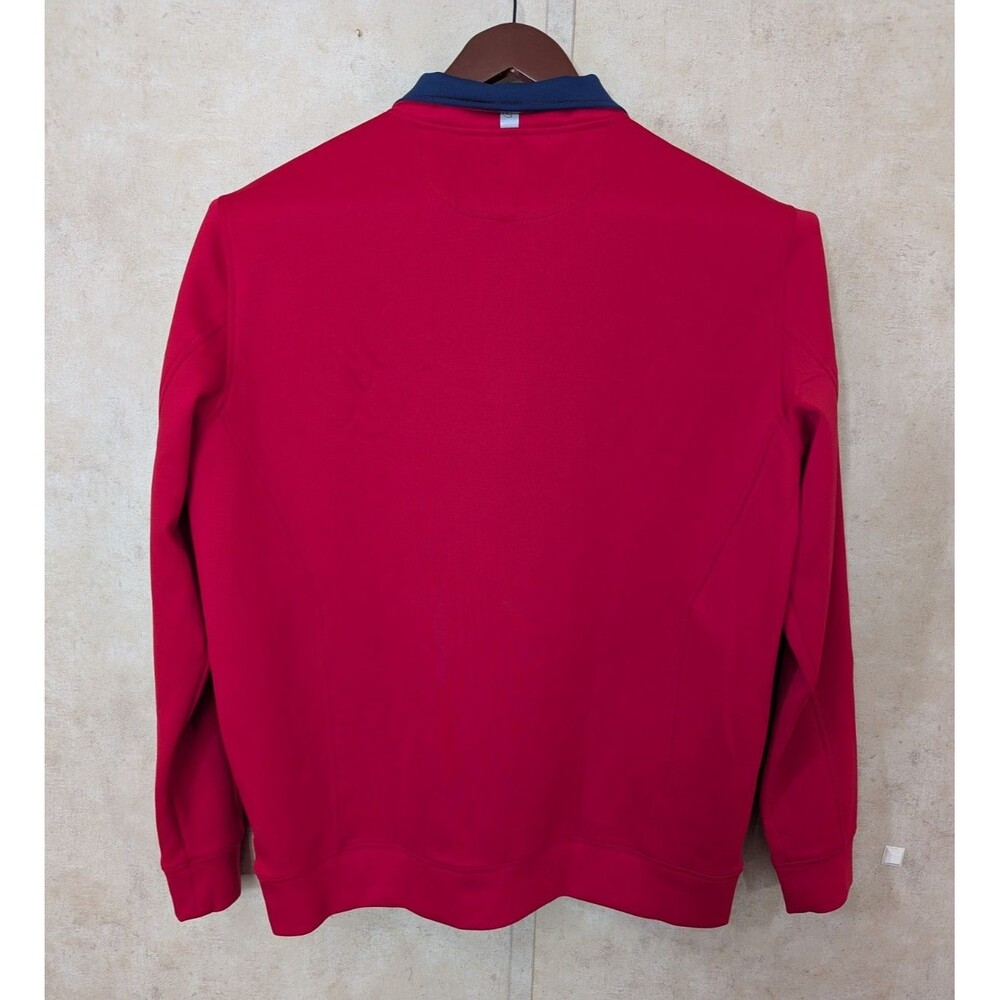 911 Bobby Jones Golf Pullover Men’s L Red H2O Performance 1/4 Zip - Picture 3 of 10